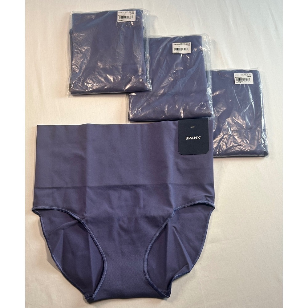 Spanx EcoCare Brief Women M Pewter Seamless Shaping Panty 40047R